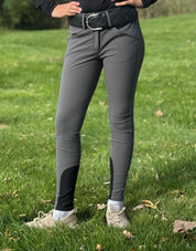 Tailored Sportsman Girls Boot Sock Breeches: Tech Light Fabric with Silicone Patches