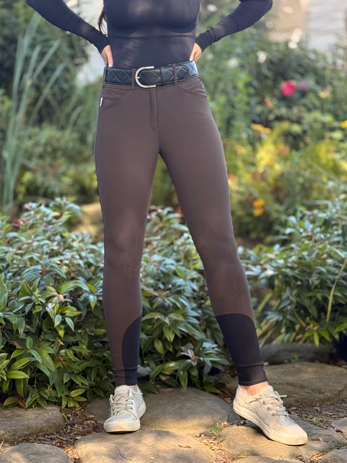 Tailored Sportsman Boot Sock Breeches: Tech Light Fabric with Silicone Patch