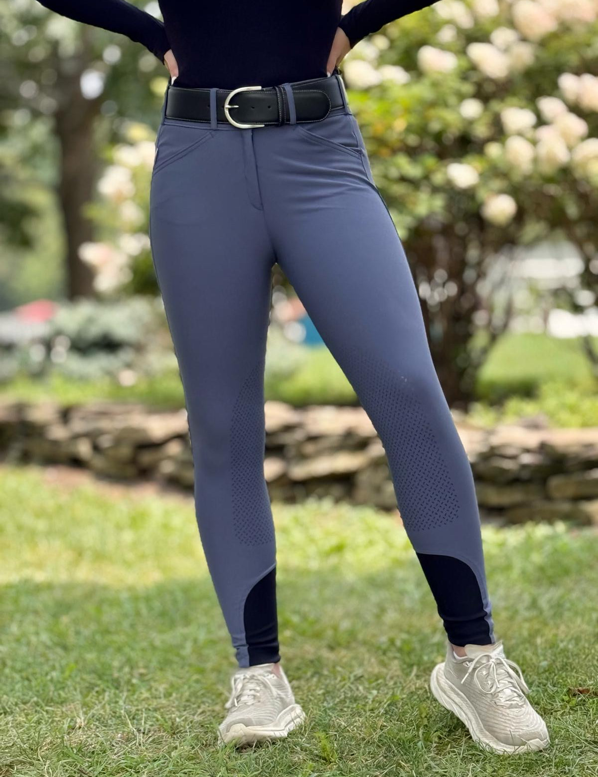 Tailored Sportsman Boot Sock Breeches: Tech Light Fabric with Silicone Patch