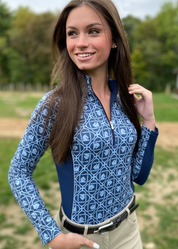 Arista Equestrian Spurred Sunshirt with mesh