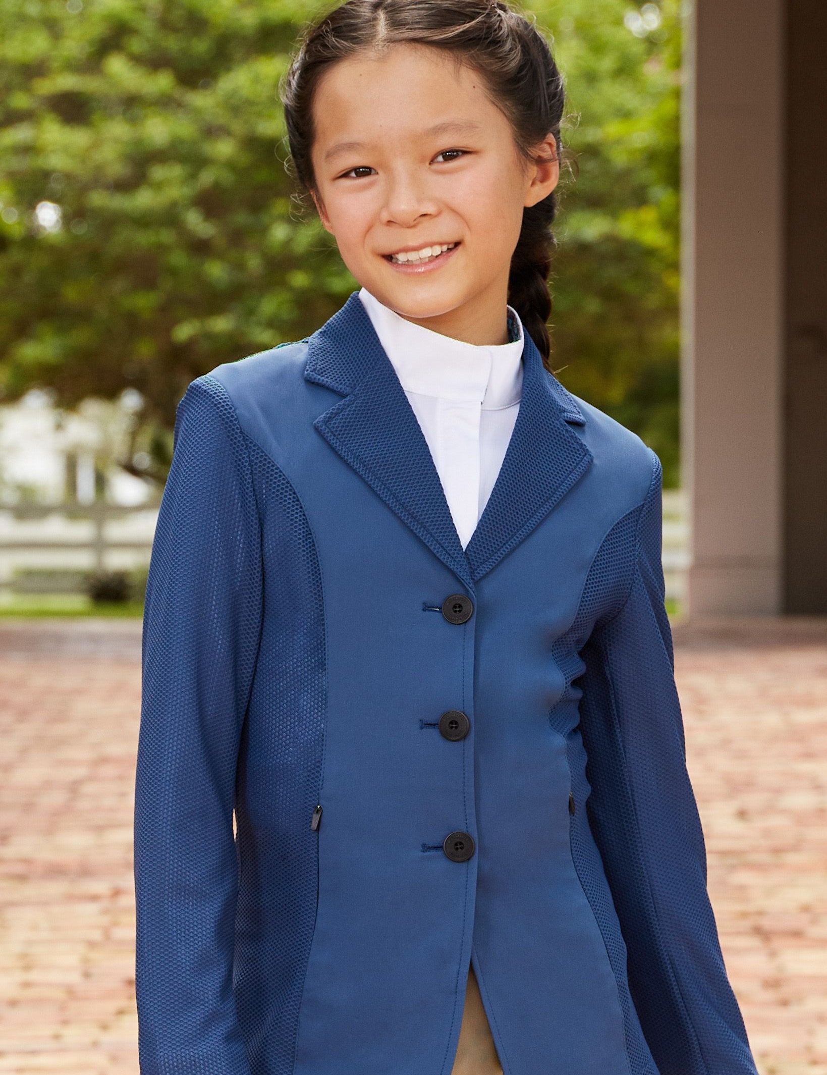 RJ Classics Harmony Junior Girls Mesh Show Coat